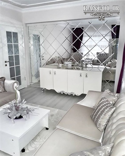 مدل آینه دکوراتیو مدرن آینه شیک لاکچری خاص دکوراسیون پذیرایی