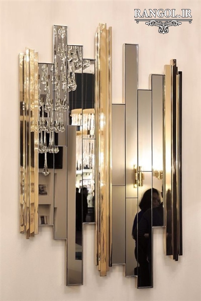 مدل آینه دکوراتیو مدرن آینه شیک لاکچری خاص دکوراسیون پذیرایی