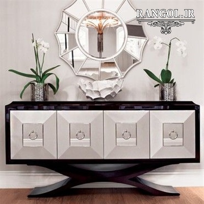 مدل آینه دکوراتیو مدرن آینه شیک لاکچری خاص دکوراسیون پذیرایی