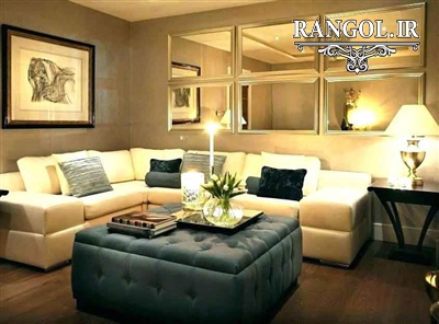 مدل آینه دکوراتیو مدرن آینه شیک لاکچری خاص دکوراسیون پذیرایی