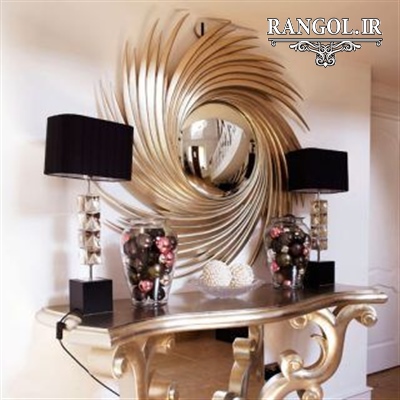 مدل آینه دکوراتیو مدرن آینه شیک لاکچری خاص دکوراسیون پذیرایی