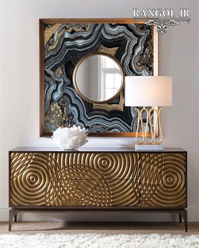 ایده تزیین میز کنسول دکور دیزاین میز کنسول شیک