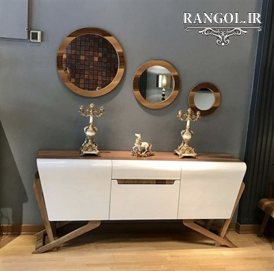 ایده تزیین میز کنسول دکور دیزاین میز کنسول شیک