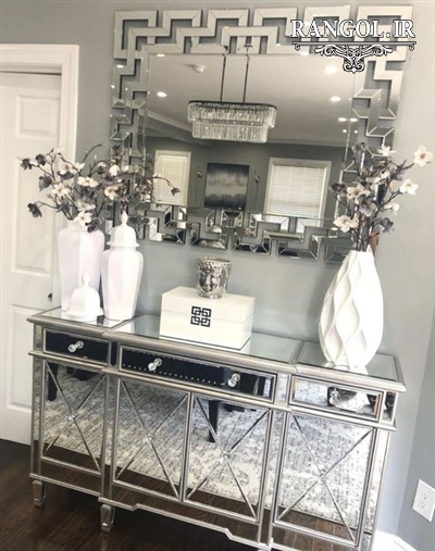 ایده تزیین میز کنسول دکور دیزاین میز کنسول شیک
