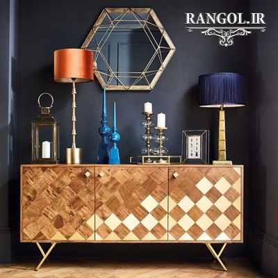 ایده تزیین میز کنسول دکور دیزاین میز کنسول شیک