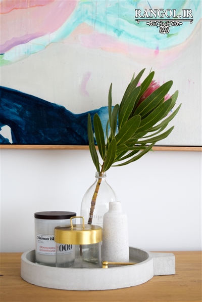 ایده تزیین میز کنسول دکور دیزاین میز کنسول شیک