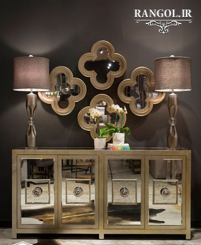 ایده تزیین میز کنسول دکور دیزاین میز کنسول شیک