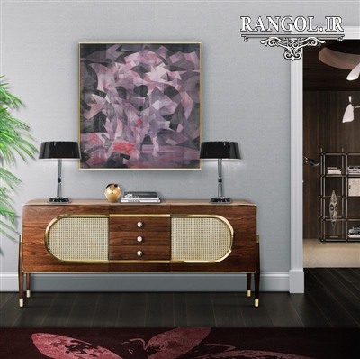 ایده تزیین میز کنسول دکور دیزاین میز کنسول شیک