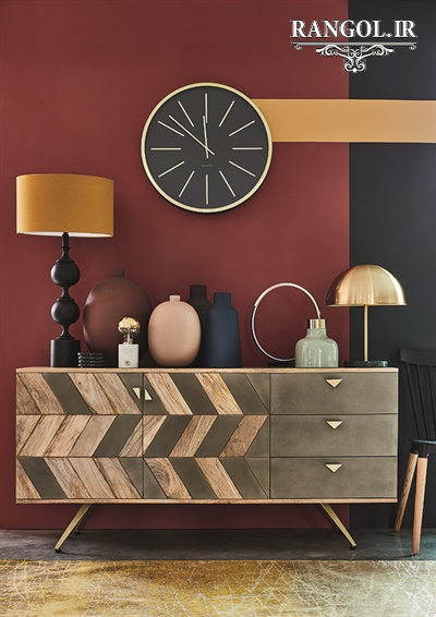 ایده تزیین میز کنسول دکور دیزاین میز کنسول شیک