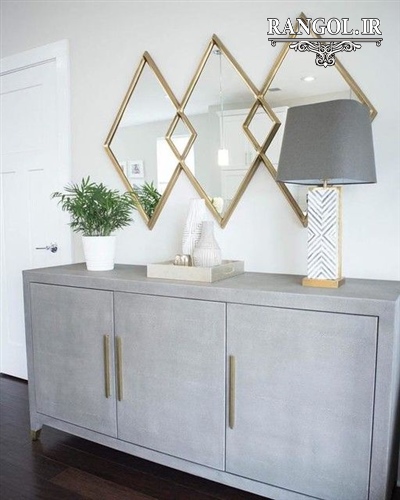 ایده تزیین میز کنسول دکور دیزاین میز کنسول شیک