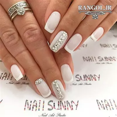 مدل طراحی دیزاین ناخن عروس لاک 