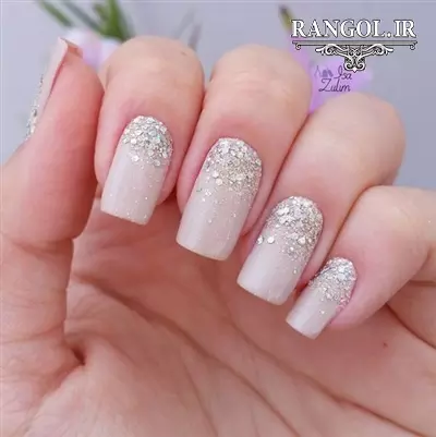 مدل طراحی دیزاین ناخن عروس لاک 