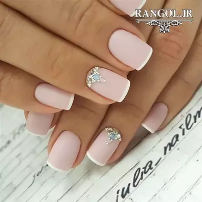 مدل طراحی دیزاین ناخن عروس لاک 