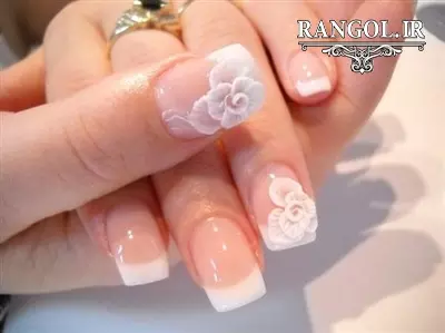 مدل طراحی دیزاین ناخن عروس لاک 