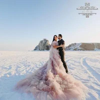 عکس فرمالیته مدل ژست عکاسی عروس داماد