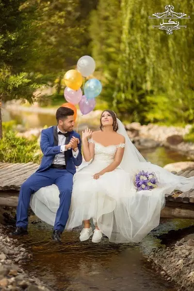 عکس فرمالیته مدل ژست عکاسی عروس داماد