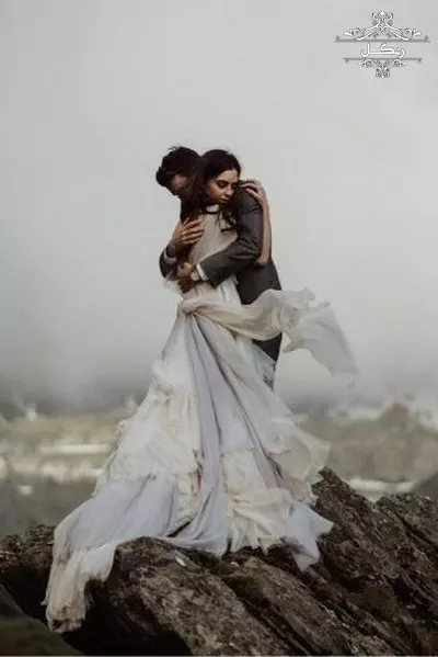 عکس فرمالیته مدل ژست عکاسی عروس داماد