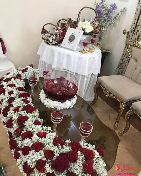 تزیین میز و وسایل بله برون وخواستگاری و جشن نامزدی