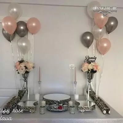 مدل تزیین میز بله برون دیزاین میز نامزدی