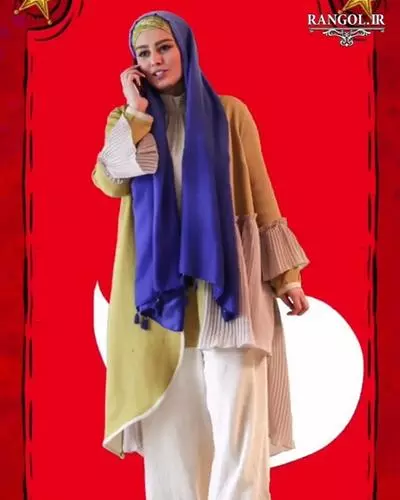 مدل مانتو پالتو سحر قریشی تیپ استایل بازیگر