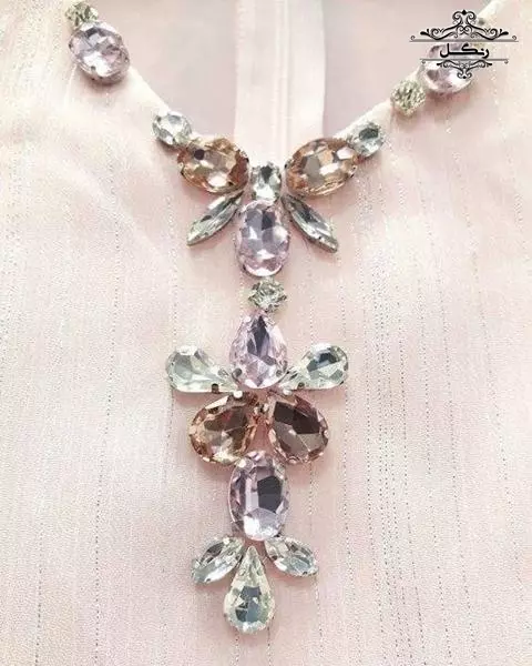 مدل مانتو و لباس مجلسی کار شده سنگ دوزی جواهر دوزی جدید