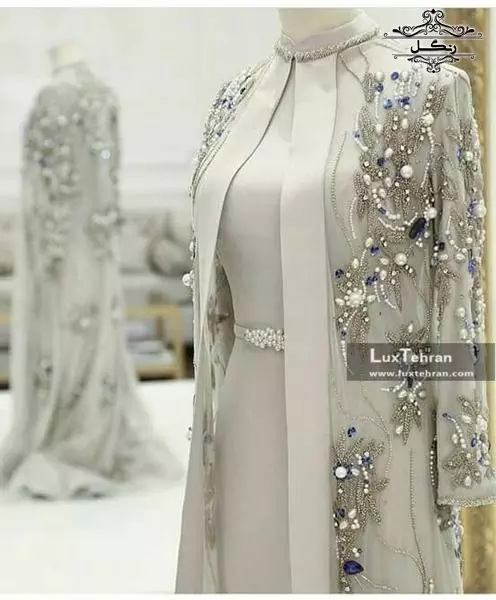 مدل مانتو و لباس مجلسی کار شده سنگ دوزی جواهر دوزی جدید