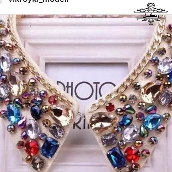 مدل مانتو و لباس مجلسی کار شده سنگ دوزی جواهر دوزی جدید