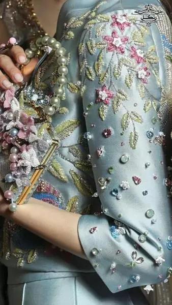 مدل مانتو و لباس مجلسی کار شده سنگ دوزی جواهر دوزی جدید