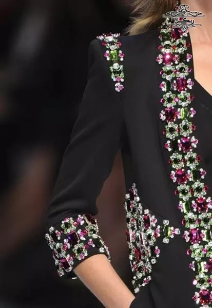 مدل مانتو و لباس مجلسی کار شده سنگ دوزی جواهر دوزی جدید