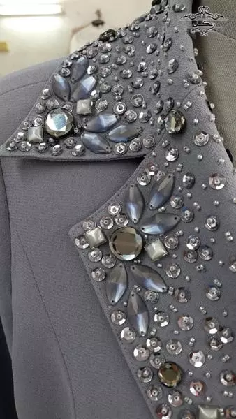 مدل مانتو و لباس مجلسی کار شده سنگ دوزی جواهر دوزی جدید