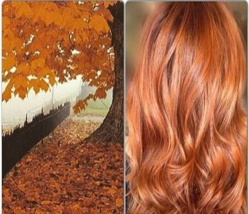 رنگ مو شاد و گرم مناسب فصل پاییز و فصل های سرد