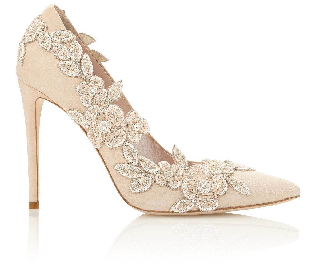 مدل کفش عروس, مدل کفش پاشنه بلند, کفش گیپور دار, کفش عروس راحت, کفش سفید پاشنه بلند, مدل عروس