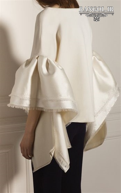 انواع مدل آستین بلند برای مانتو و بلوز و لباس مجلسی مدل آستین فانتزی ژورنالی خاص مانتو بلوز شومیز شیک