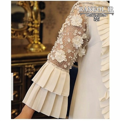 انواع مدل آستین بلند برای مانتو و بلوز و لباس مجلسی مدل آستین فانتزی ژورنالی خاص مانتو بلوز شومیز شیک