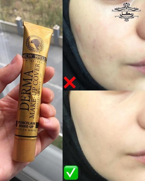 تست پوشانندگی و کاور کرم پودرخارجی رو یپوست