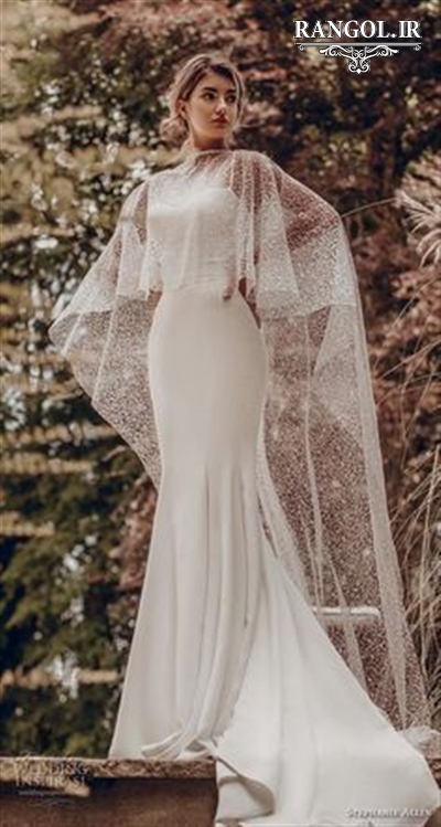 مدل لباس عروس شنل ترند جدید لاکچری رنگل rangol