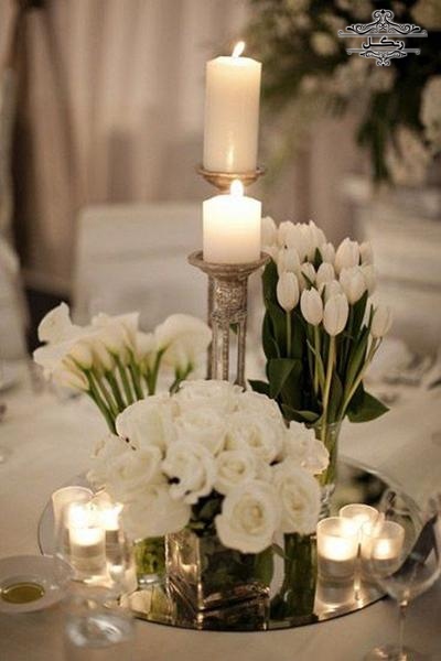 گل آرایی و شمع آرایی میز مهمانان عروسی | تشریفات عروسی