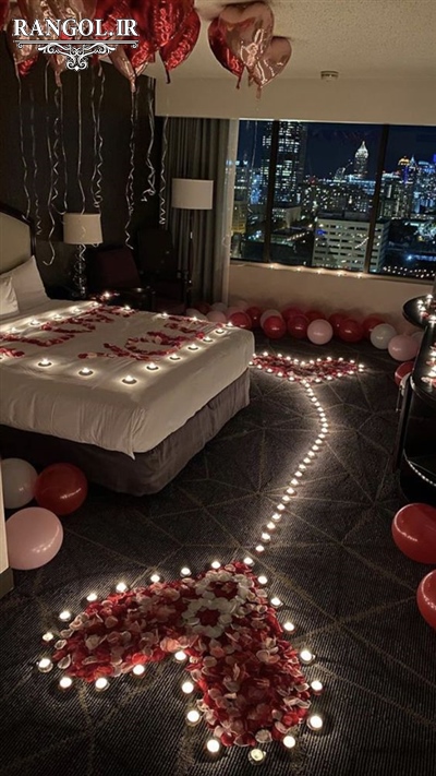 ایده های تزیین عاشقانه و رمانتیک میز تولد با گل و شمع ایده های تزیین عاشقانه و رمانتیک میز تولد سورپرایزی با گل و شمع