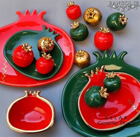 ظرف انار شب یلدا 