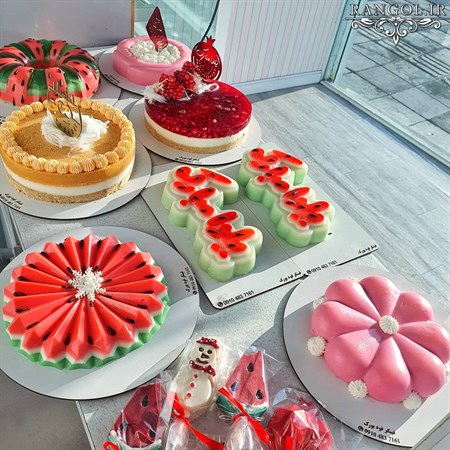 دسر شب یلدا کیک شب یلدا کوکی انار هندوانه یلدایی