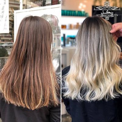 رنگ مو آمبره سایه روشن شیک جدید 