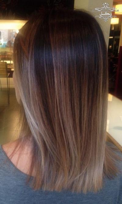 رنگ مو آمبره سایه روشن شیک جدید 