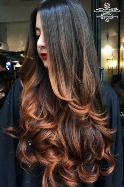 رنگ مو آمبره سایه روشن شیک جدید رنگ مو آمبره سایه روشن شیک جدید