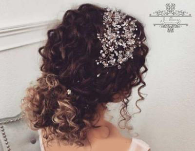 مدل شینیون مو فر مدل مو فرفری مدل شینیون مو فر مدل مو فرفری عروس