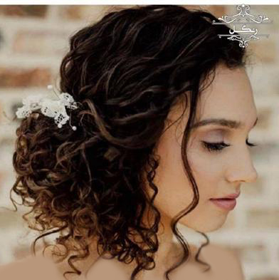 مدل شینیون مو فر مدل مو فرفری مدل شینیون مو فر مدل مو فرفری عروس