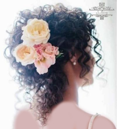 مدل شینیون مو فر مدل مو فرفری مدل شینیون مو فر مدل مو فرفری عروس