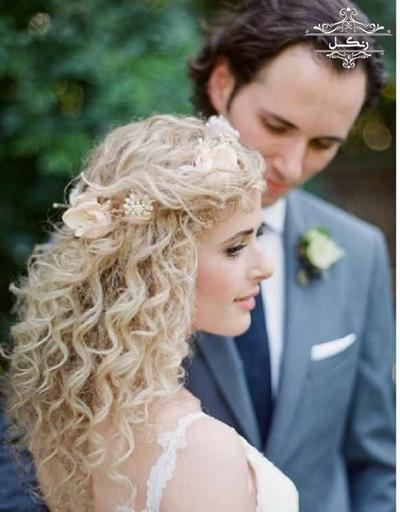 مدل شینیون مو فر مدل مو فرفری مدل شینیون مو فر مدل مو فرفری عروس