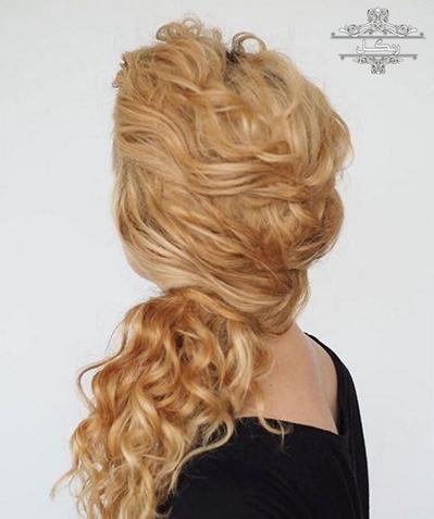 مدل شینیون مو فر مدل مو فرفری مدل شینیون مو فر مدل مو فرفری عروس