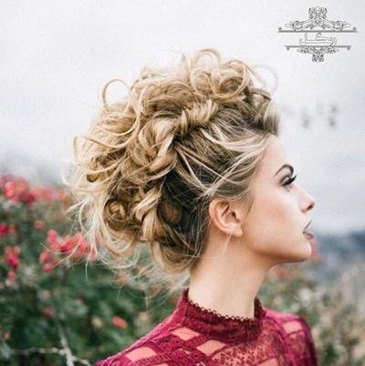 مدل شینیون مو فر مدل مو فرفری مدل شینیون مو فر مدل مو فرفری عروس