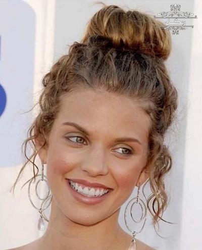 مدل شینیون مو فر مدل مو فرفری مدل شینیون مو فر مدل مو فرفری عروس